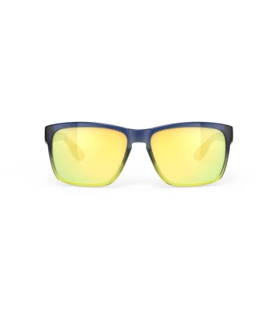 Rudy Spinhawk Edge Crystal Blue Avio Apple Green Fade Gloss Multilaser Yellow